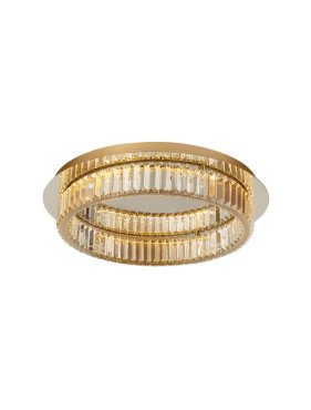 Nova Luce Aurelia - plafonnier - Ø 60 x 12 cm - 41W LED dimmable inclus - or