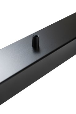 Perluci - rosace pour 5 points lumineux - 140 x 9 x 2,5 cm - noir