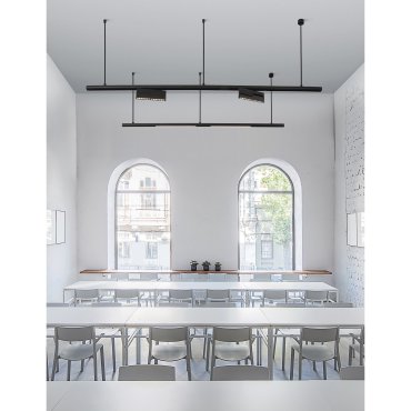 Nova Luce Nolan - luminaire pour système de profilés magnétiques - 24,5 x 11 cm - 15W LED dimmable inclus - noir sable