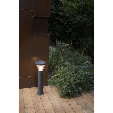 Faro Shelby - lampe de jardin - Ø 19 x 63 cm - 10W LED inclus - IP65 - gris foncé