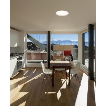 Faro Luan - spot à encastrer - Ø 415 mm, Ø 375 mm à encastrer - 40W LED inclus - IP44 - blanc mat