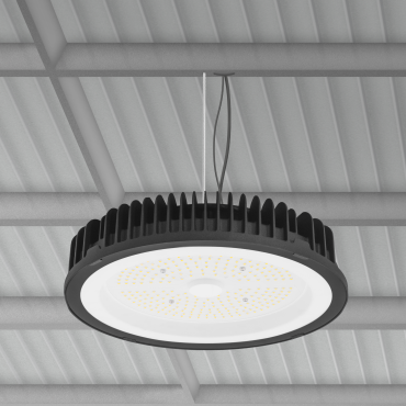 Century Italia Discovery Max - plafonnier / suspension - Ø 30 x 6 cm - 200W LED incl. - IP65 - noir