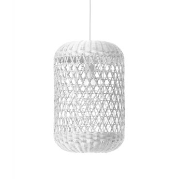 Nova Luce Aurora - lampe suspendue - Ø 24,5 x 250 cm - blanc