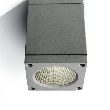 ONE Light Outdoor Ceiling Cylinders - plafonnier d'extérieur - 8 x 8 x 10,7 cm - 6W LED inclus - IP54 - gris
