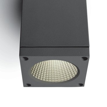 ONE Light Outdoor Ceiling Cylinders - plafonnier extérieur - 8 x 8 x 10,7 cm - 6W LED inclus - IP54 - anthracite