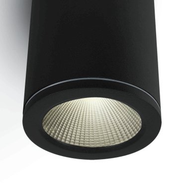ONE Light Outdoor Ceiling Cylinders - plafonnier d'extérieur - Ø 8 x 10,5 cm - 6W LED inclus - IP54 - noir
