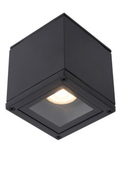 Lucide Aven - Spot en saillie - 9,3 x 9,3 x 9,6 cm - IP65 - noir