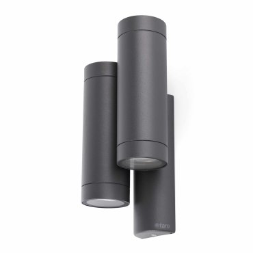 Faro Steps - applique murale - 14 x 10 x 27 cm - IP44 - gris foncé