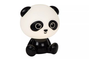 Lucide Dodo Panda - lampe enfant - 26 cm - 3W LED dimmable inclus - noir et blanc