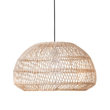 Nova Luce Melody - lampe suspendue - Ø 50,5 x 250 cm - brun et noir