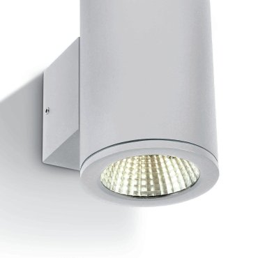 ONE Light Outdoor Wall Cylinders Up &amp; Down Beam - applique murale extérieure - 8 x 10,6 x 13,8 cm - 2 x 6W LED inclus - IP54 - blanc