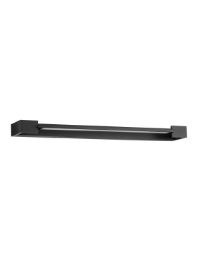 Nova Luce Arga - applique murale - 60 x 4,2 x 10 cm - 17W LED inclus - IP44 - noir sablé