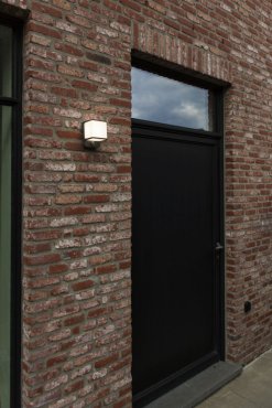 Lutec Doblo - applique murale extérieure avec détecteur de mouvement - 10,3 x 11 x 14,6 cm - LED 14W incluse - IP54 - gris foncé
