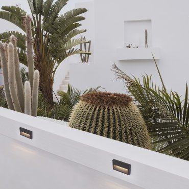 Nova Luce Rio - applique murale extérieure - 22,7 x 12,7 x 3,5 cm - 6W LED inclus - IP65 - anthracite foncé