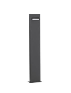 Nova Luce Zelda - lampe de jardin - 12 x 80 x 7,2 cm - 6W LED inclus - IP65 - noir sablé