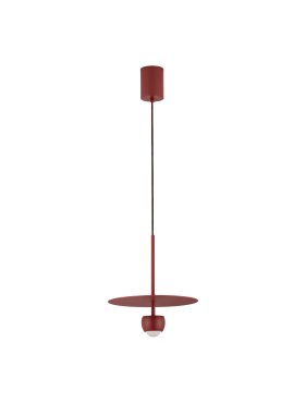 Nova Luce Edem - lampe suspendue - Ø 30 x 217 cm - 8W LED inclus - rouge