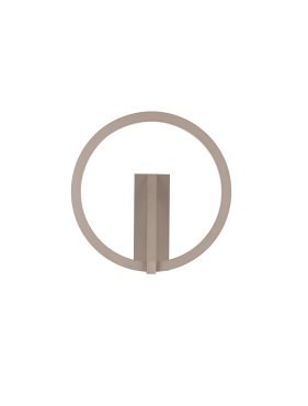 Nova Luce Tilia - applique murale - Ø 22 x 10 cm - 10W LED inclus - café moka