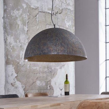 Vico Perforated - lampe suspendue 1 - 70 x 150 cm - noir brun