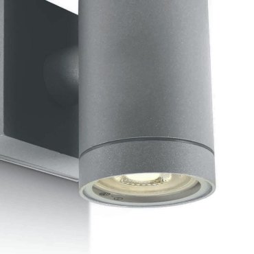 ONE Light Outdoor Cylinders - applique murale d'extérieur - 6,5 x 12,1 cm - IP54 - gris