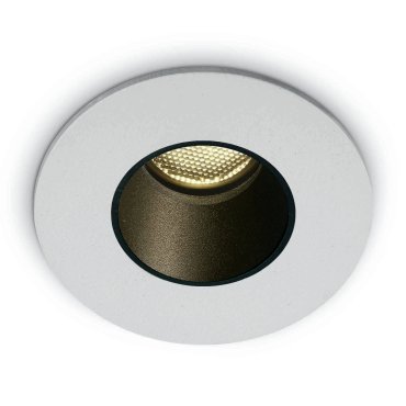 ONE Light - Gamme Dark Light - spot à encastrer - Ø 40 mm, Ø 30 mm à encastrer - 2W LED inclus - IP65 - blanc
