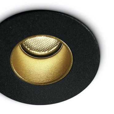 ONE Light - Gamme Dark Light - spot à encastrer - Ø 40 mm, Ø 30 mm à encastrer - 2W LED inclus - IP65 - noir