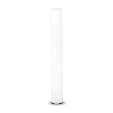 New Garden Fity 160 - lampadaire rechargeable avec panneau solaire - Ø 19 x 160 cm - 17W LED dimmable inclus - IP54 - blanc