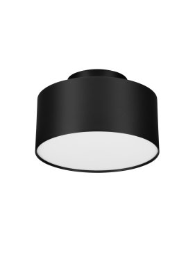 Nova Luce Ozen - plafonnier - Ø 14 x 8,8 cm - 24W LED inclus - noir sablé
