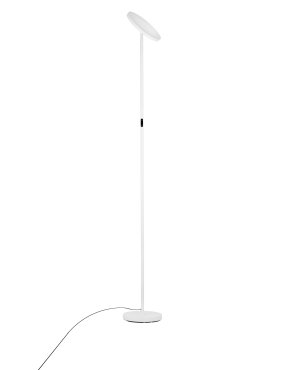 Nova Luce Sinkro - lampadaire - 25 x 180,6 cm - 30W dimmable LED inclus - blanc sablé