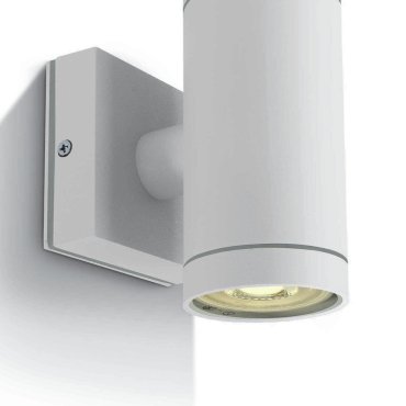 ONE Light GU10 Outdoor Cylinders - applique murale d'extérieur - Ø 6,5 x 14,2 cm - IP54 - blanc