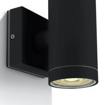 ONE Light GU10 Outdoor Cylinders - applique murale d'extérieur - Ø 6,5 x 14,2 cm - IP54 - noir
