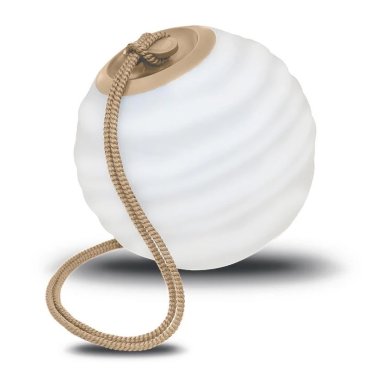 New Garden Sora - lampe suspendue rechargeable avec télécommande - Ø 24,4 cm - LED inclus - IP65 - beige - RGB + couleur de lumière blanche
