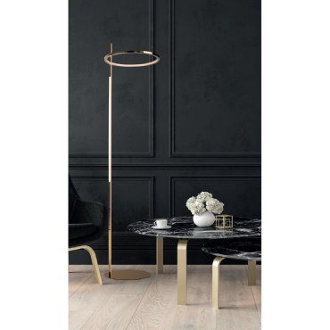 Maxlight Lozanna - lampadaire - 170 cm - 27W LED inclus - or