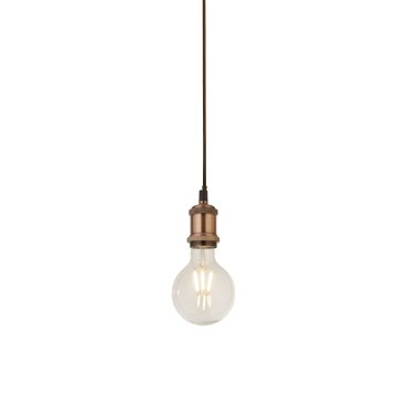 Searchlight Suspension - lampe suspendue - Ø 9,8 x 150 cm - cuivre antique