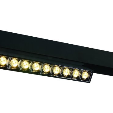ONE Light système de rail magnétique - Spots linéaires réglables - spot de rail - 27 x 3,4 x 9,5 cm - 22W LED inclus - noir