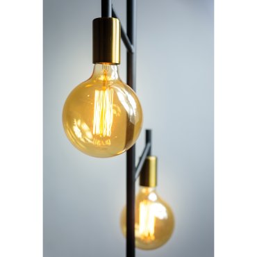 ETH Tree - lampadaire - 152 cm - noir et laiton