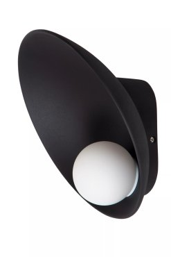 Lucide Raynell - applique murale - 23,5 x 15,5 x 23,5 cm - 6W LED dimmable inclus - noir