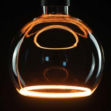 Segula Ampoule LED - Globe flottant - Ø 15 x 18,5 cm - E27 - 6W dimmable - 1900K - transparent