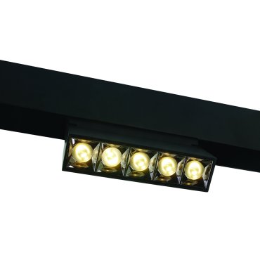 ONE Light système de rail magnétique - Spots linéaires réglables - spot de rail - 13,5 x 3,4 x 9,5 cm - 12W LED inclus - noir