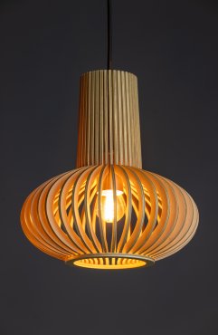 ETH Tess - suspension - Ø 25 x 200 cm - marron clair