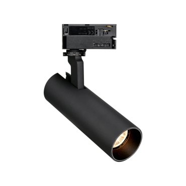 Maxlight Shinemaker - spot sur rail - système de rail triphasé - Ø 5,5 x 19,6 cm - 15W LED dimmable inclus - noir