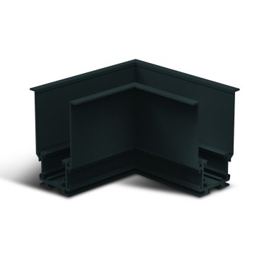 ONE Light système de rail magnétique - coin pour profilé magnétique encastré - 11 x 11 x 7,5 cm - noir