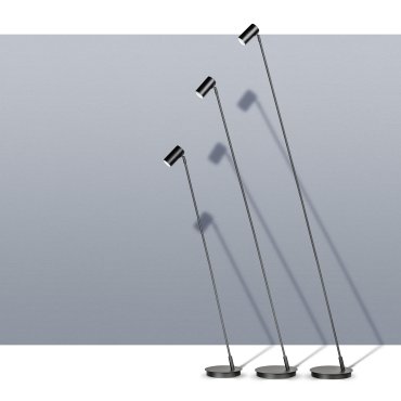 ETH Bowie - lampadaire - Ø 22 x 130 cm - noir