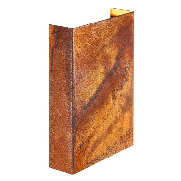Nordlux Fold 15 - lampe murale extérieure - 15 x 21 x 4,5 cm - 2 x 5W LED inclus - IP54 - corten
