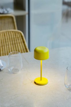 Faro Mavis - lampe portable - Ø 7,5 x 20 cm - 2W LED inclus - IP54 - jaune