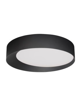 Nova Luce Oby - plafonnier - Ø 60 x 12 cm - 60W LED dimmable inclus - noir sable