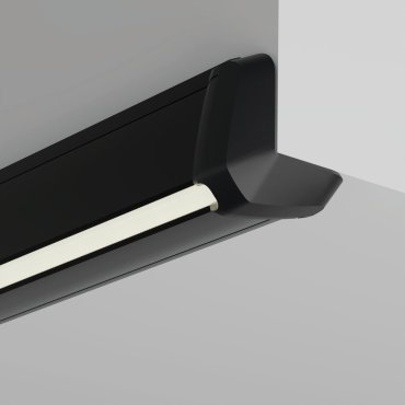 Klus Roger - Profilé LED d’angle - 3,1 x 3,1 cm - noir