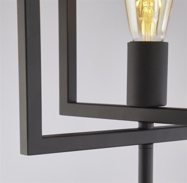 Searchlight Plaza - lampadaire - 30 x 25 x 160 cm - noir mat