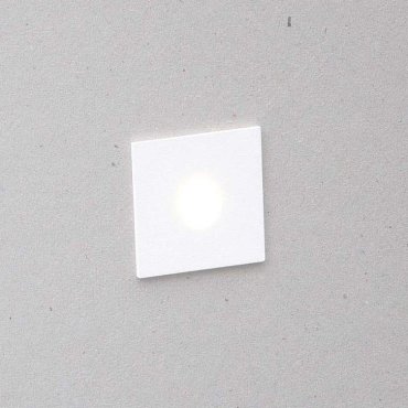 Nova Luce Passaggio - applique encastrée - 3,9 x 2,2 x 3,9 cm - 1W LED inclus - IP54 - blanc