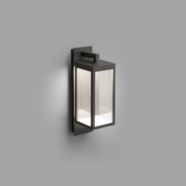 Faro Kerala - applique murale - 12 x 17 x 38 cm - 13W LED inclus - IP54 - gris foncé