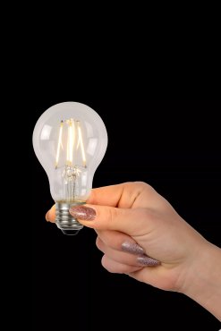Lucide Lampe à incandescence LED classe A - Ø 6 x 10,5 cm - E27 - 7W non-dimmersible - 2700K - transparent